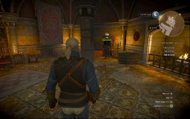 Crach an Craite - he will give you an exceptional sword - The Witcher 3 Wild Hunt: The Isle of Mists - walkthrough - Kaer Morhen - The Witcher 3 Wild Hunt Guide