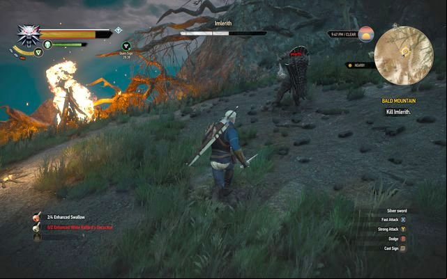 Imerlith - one of the main enemies - The Witcher 3 Wild Hunt: Bald Mountain - walkthrough - Epilogue - The Witcher 3 Wild Hunt Guide