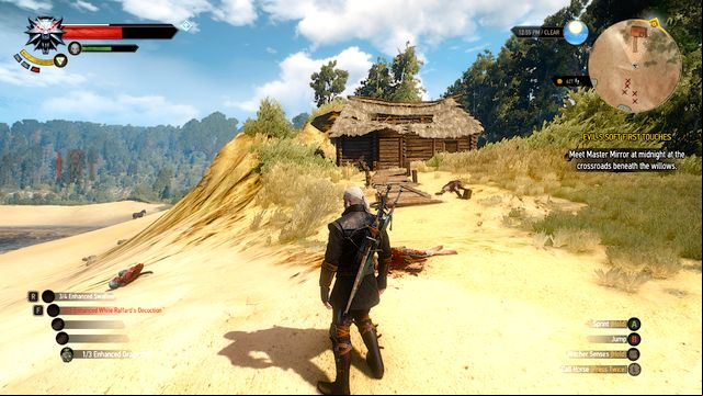 The hut on the beach - The Sword, Famine and Perfidy - Treasure hunts - The Witcher 3 Wild Hunt Guide