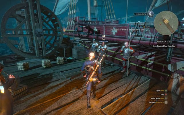 After advancing to the final game - Final Preparations - you will get a quest Blindingly Obvious - The Witcher 3 Wild Hunt: Trophies - list - Trophy guide - The Witcher 3 Wild Hunt Guide