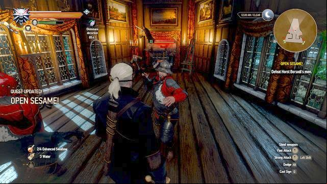 You must face the guards while having only the wooden sword - Open Sesame! - part II - Main quests - The Witcher 3 Wild Hunt Guide