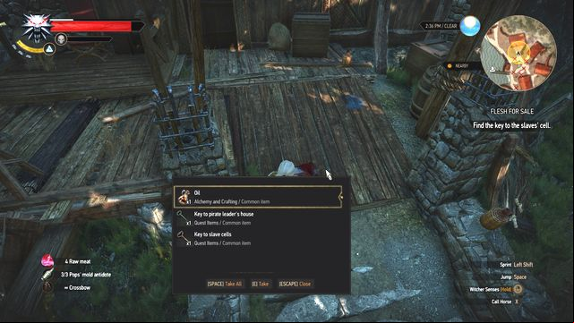 Take the keys from the body of pirates leader. It will open his quarter and slaves cage. - The Witcher 3 Wild Hunt: Side quests in Faroe Isle - list, walkthrough - Faroe Isle - The Witcher 3 Wild Hunt Guide