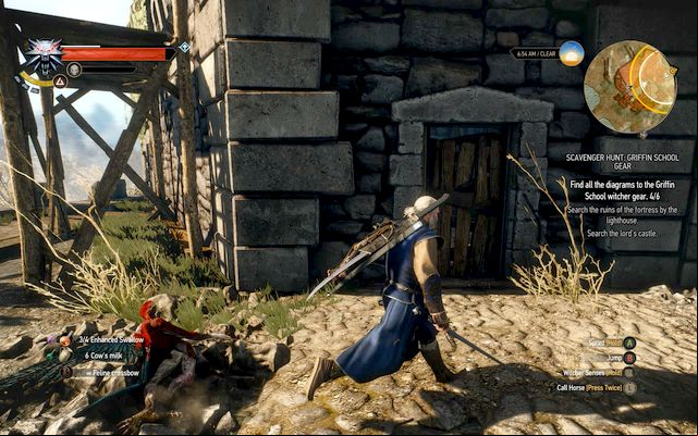 Door to the annexe - The Witcher 3 Wild Hunt: Basic Griffin School Gear - Griffin School Gear - The Witcher 3 Wild Hunt Guide