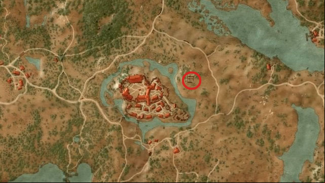 Diagram for the tros lies in Burned Ruins near the west side of the Crows Perch - The Witcher 3 Wild Hunt: Enhanced Griffin School Gear - Griffin School Gear - The Witcher 3 Wild Hunt Guide