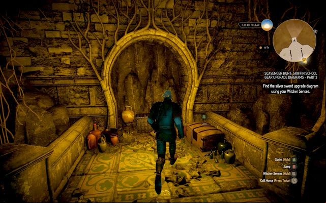 Diagram inside the cave - The Witcher 3 Wild Hunt: Superior Griffin School Gear - Griffin School Gear - The Witcher 3 Wild Hunt Guide