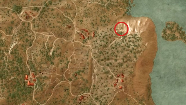To the east from Toderas, in a north-eastern area of Crookback Bog you can find a cave - The Witcher 3 Wild Hunt: Enhanced Cat School Gear - Cat School Gear - The Witcher 3 Wild Hunt Guide