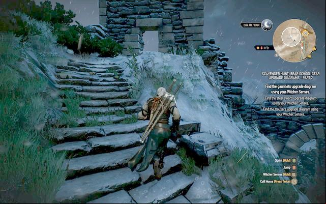 Tower entrance, - The Witcher 3 Wild Hunt: Enhanced Bear School Gear - Bear School Gear - The Witcher 3 Wild Hunt Guide