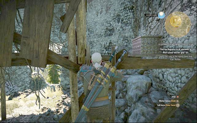 Chest with the notes - The Witcher 3 Wild Hunt: Basic Wolf School Gear - Wolf School Gear (DLC) - The Witcher 3 Wild Hunt Guide