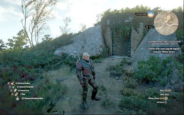 Enter the basement and find a small box - The Witcher 3 Wild Hunt: Superior Wolf School Gear - Wolf School Gear (DLC) - The Witcher 3 Wild Hunt Guide