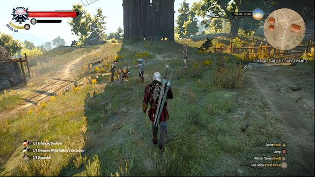 Bandits near the village - The Witcher 3 Wild Hunt: Fools Gold - walkthrough - Free DLC - The Witcher 3 Wild Hunt Guide