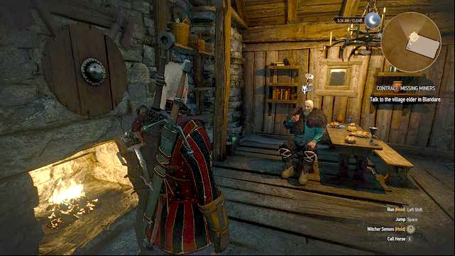 The questgiver - The Witcher 3 Wild Hunt: Contract, Missing Miners - walkthrough - Free DLC - The Witcher 3 Wild Hunt Guide