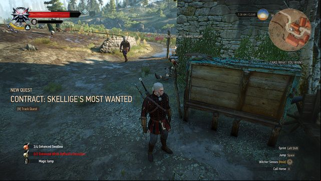 The note on the board in Fyresdal - The Witcher 3 Wild Hunt: Contract, Skelliges Most Wanted - walkthrough - Free DLC - The Witcher 3 Wild Hunt Guide
