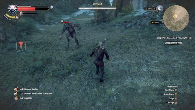 A werewolf - whether you want it or not, you will have to fight with this one - The Witcher 3 Wild Hunt: Contract, Skelliges Most Wanted - walkthrough - Free DLC - The Witcher 3 Wild Hunt Guide