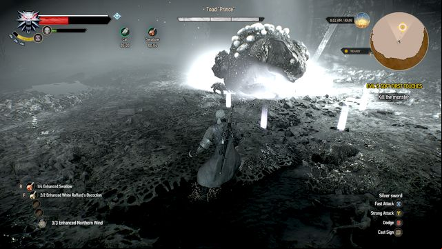 The boss - Giant toad - Evils Soft First Touches - Main quests - The Witcher 3 Wild Hunt Guide
