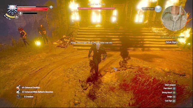 Olgierd is very fast, trying to keep parrying his attacks will always end in failure - Evils Soft First Touches - Main quests - The Witcher 3 Wild Hunt Guide
