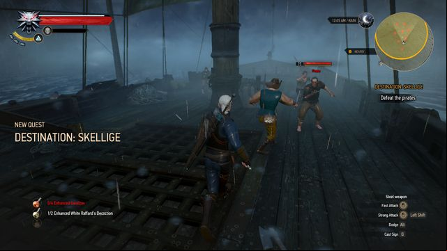 A battle with pirates - The Witcher 3 Wild Hunt: Destination Skellige - walkthrough - Free City of Novigrad - The Witcher 3 Wild Hunt Guide