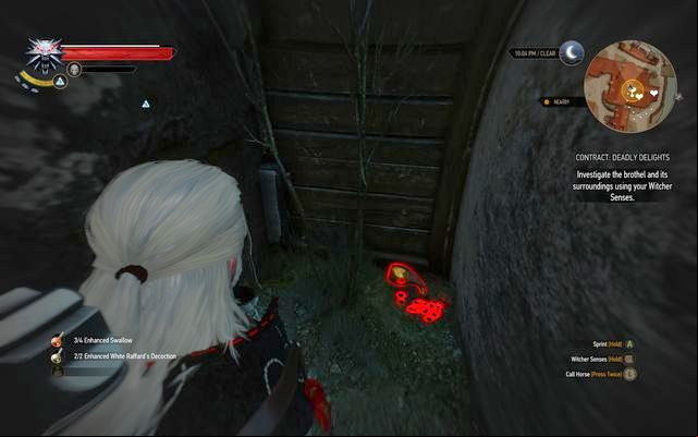 Perfumes in the corner of the Catherine Bootlegger - The Witcher 3 Wild Hunt: Witcher contracts, Free City of Novigrad - walkthrough - Free City of Novigrad - The Witcher 3 Wild Hunt Guide