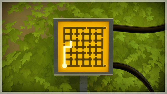 After you unlock the by the entrance, and disable the barrier, return to the with two cables - Collectibles | The fort in The Witness - The fort - The Witness Game Guide & Walkthrough