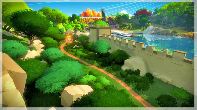 Exit the fort, go left by the rocks and climb up - Collectibles | The fort in The Witness - The fort - The Witness Game Guide & Walkthrough
