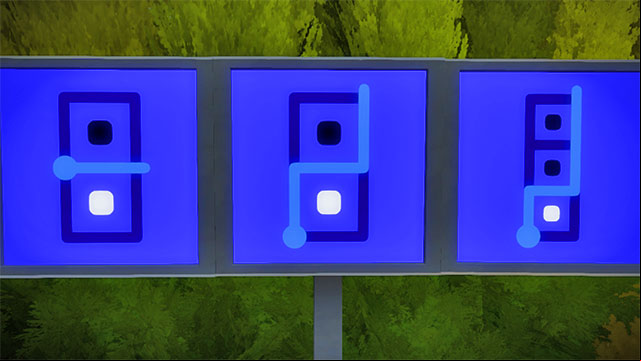 s by the tree, the first three - Puzzle solutions | The fort surroundings in The Witness - The fort surroundings - The Witness Game Guide & Walkthrough