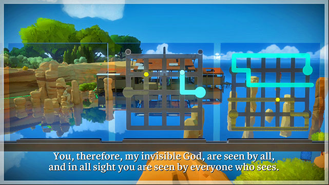 In the third set of puzzles, you need to be more imaginative, because one of the paths will be becoming less and less visible - Walkthrough | Rock in The Witness - Rock - The Witness Game Guide & Walkthrough