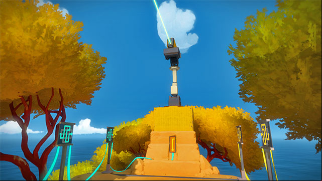 repeat the copying three times, thanks to which you restore power supply between s - Walkthrough | Rock in The Witness - Rock - The Witness Game Guide & Walkthrough