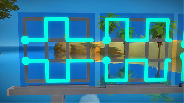 The first set of puzzles, first two - Puzzle solutions | Rock in The Witness - Rock - The Witness Game Guide & Walkthrough