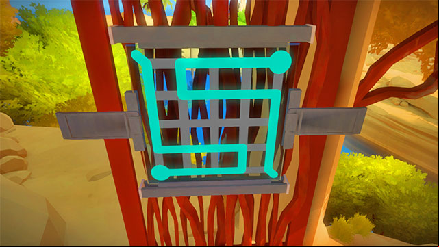 Puzzle on the door to the laser - Puzzle solutions | Rock in The Witness - Rock - The Witness Game Guide & Walkthrough