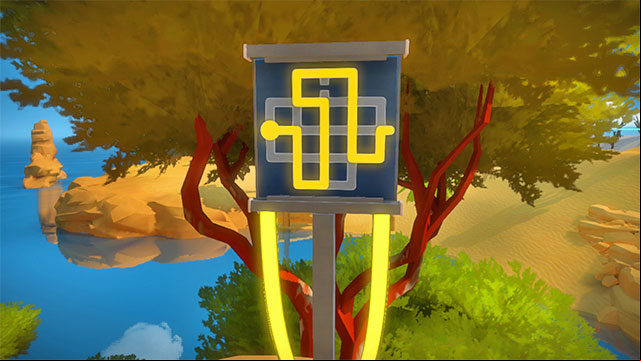 The laser, the second puzzle on the right - Puzzle solutions | Rock in The Witness - Rock - The Witness Game Guide & Walkthrough