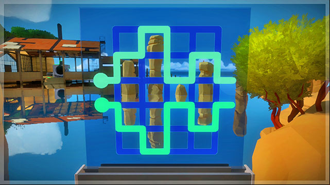 Perspective-based puzzles, the first - Puzzle solutions | Rock in The Witness - Rock - The Witness Game Guide & Walkthrough