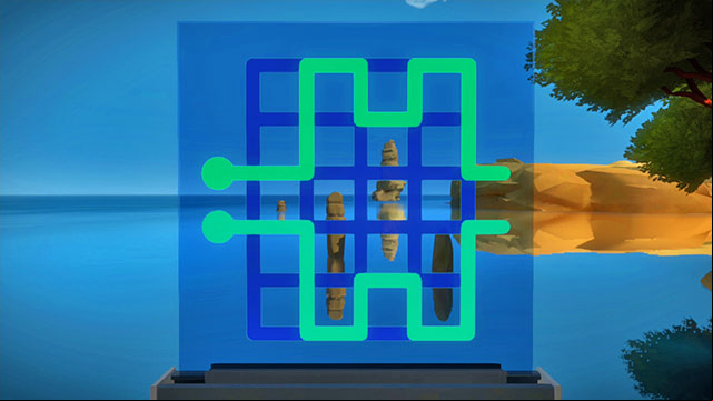 Perspective-based puzzles, the fourth - Puzzle solutions | Rock in The Witness - Rock - The Witness Game Guide & Walkthrough