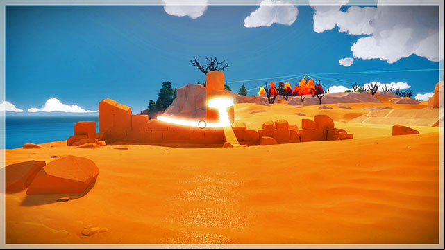 Move to the left and a bit back to solve the second puzzle in this set - Collectibles | Temple of the Sun in The Witness - Temple of the Sun - The Witness Game Guide & Walkthrough