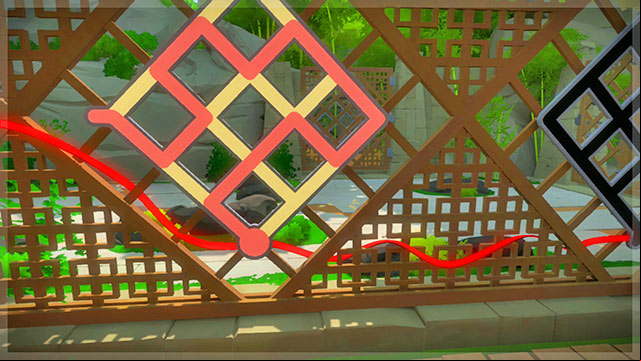 The three s outside - the second one - Puzzle solutions | Monastery in The Witness - Monastery - The Witness Game Guide & Walkthrough