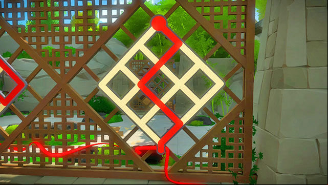 The three s outside - the third one - Puzzle solutions | Monastery in The Witness - Monastery - The Witness Game Guide & Walkthrough