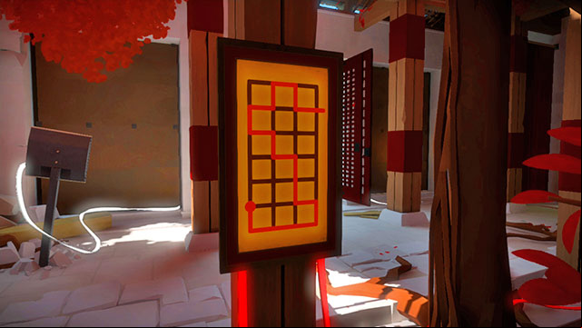The four s inside - the second one - Puzzle solutions | Monastery in The Witness - Monastery - The Witness Game Guide & Walkthrough