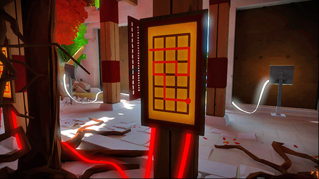 The four s inside- the third one - Puzzle solutions | Monastery in The Witness - Monastery - The Witness Game Guide & Walkthrough
