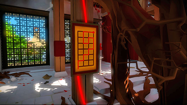 The four s inside - the fourth one - Puzzle solutions | Monastery in The Witness - Monastery - The Witness Game Guide & Walkthrough