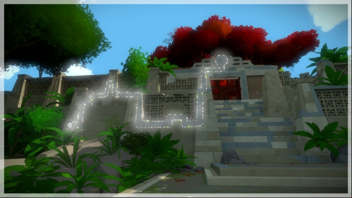 The solution to the second riddle - Collectibles | Shrine in The Witness - Monastery - The Witness Game Guide & Walkthrough