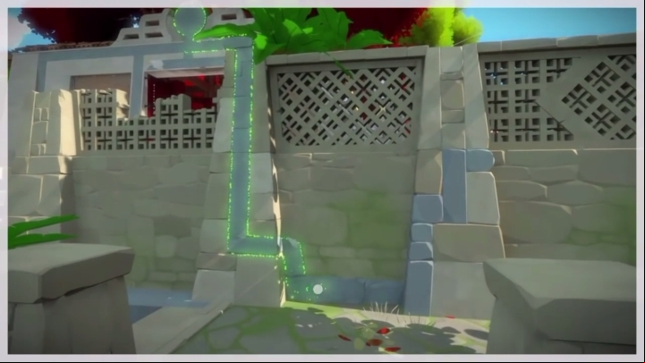 The solution to the fifth riddle - Collectibles | Shrine in The Witness - Monastery - The Witness Game Guide & Walkthrough