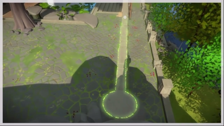 The first one of three riddles located near the temple garden - Collectibles | Shrine in The Witness - Monastery - The Witness Game Guide & Walkthrough
