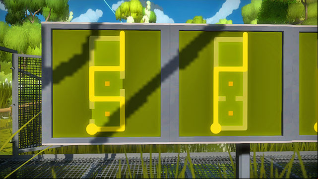 Training s, second set, the first two - Puzzle solutions | Swamp in The Witness - Swamp - The Witness Game Guide & Walkthrough