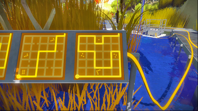 s after moving the platform, the next two - Puzzle solutions | Swamp in The Witness - Swamp - The Witness Game Guide & Walkthrough
