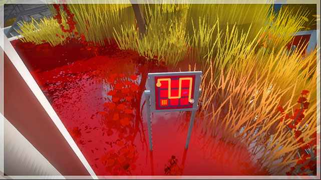 The platform puzzle, the proper position of the hero and the first - Puzzle solutions | Swamp in The Witness - Swamp - The Witness Game Guide & Walkthrough