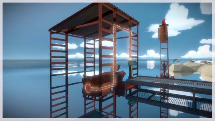 The last riddle in the swamps will require you to point the boat in the right direction - Collectibles | Swamp in The Witness - Swamp - The Witness Game Guide & Walkthrough