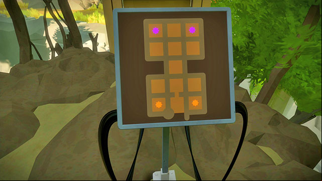 This way, you will reach a simple puzzle that opens the mainland shortcut - Walkthrough | Tree house in The Witness - Tree house - The Witness Game Guide & Walkthrough