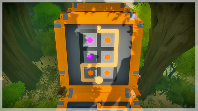 Sixth bridge, third puzzle - Puzzle solutions - orange 2 | Tree house in The Witness - Tree house - The Witness Game Guide & Walkthrough