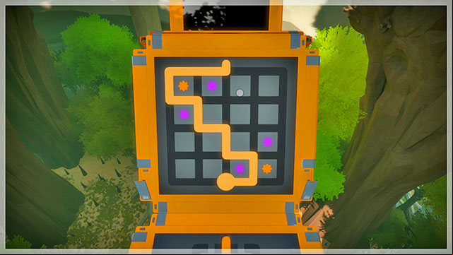 Sixth bridge, fifth puzzle - Puzzle solutions - orange 2 | Tree house in The Witness - Tree house - The Witness Game Guide & Walkthrough