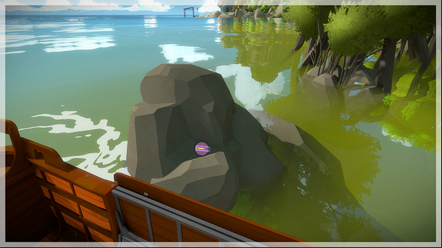Turn when you get close to the rock - Collectibles | Tree house in The Witness - Tree house - The Witness Game Guide & Walkthrough