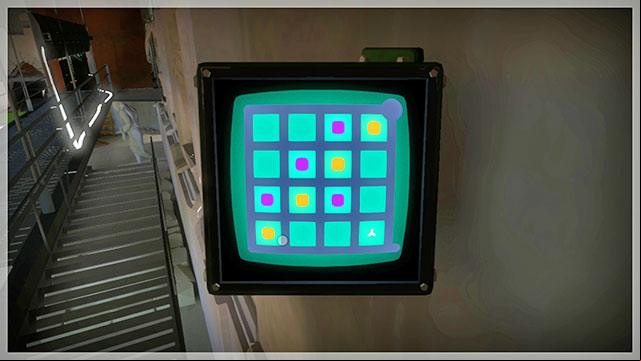 To find the last puzzle in the building, return to the series of puzzles on the metal platform - Walkthrough | Quarry in The Witness - Quarry - The Witness Game Guide & Walkthrough