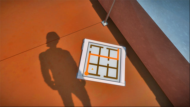 The first building, arrow puzzle on the rooftop - Puzzle solutions | Quarry in The Witness - Quarry - The Witness Game Guide & Walkthrough